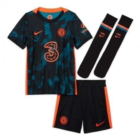 21-22 Chelsea Third Kids Kit Custom Name and Number Jersey 1 21-22 Chelsea Third Kids Kit Custom Name and Number Jersey
