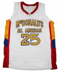 Derrick Rose #25 Basketball Jersey White