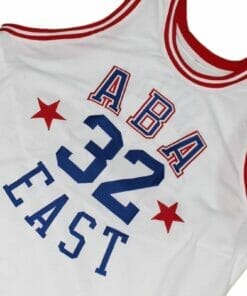Julius Erving #32 ABA East Basketball Jersey White