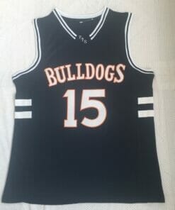 Alternative view of Bulldogs High School #15 J. Cole Basketball Jersey Black