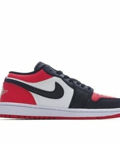 Alternative view of Air Jordan 1 Low Red Black Toe
