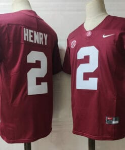 Alabama Crimson Tide #2 Henry NCAA Football Jersey Red