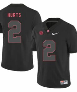 Alabama Crimson Tide #2 Jalen Hurts College Football Jersey Black
