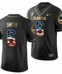 Alabama Crimson Tide #6 DeVonta Smith College Football Jersey Black