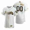 Atlanta Braves Custom Name Number Baseball Jersey Golden Flex Base 4 Atlanta Braves Custom Name Number Baseball Jersey Golden Flex Base