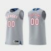 Custom Name Number Kansas Jayhawks Gray Replica Swingman College Basketball Jersey 4 Custom Name Number Kansas Jayhawks Gray Replica Swingman College Basketball Jersey1