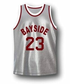AC Slater #23 Bayside Saved By The Bell Basketball Jersey Grey