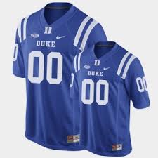 Custom Duke Football Jersey Name Number College Blue
