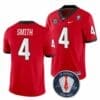 Georgia Bulldogs Nolan Smith #4 Jersey Honoring Vince Dooley Patch Red 5 Georgia Bulldogs Nolan Smith #4 Jersey Honoring Vince Dooley Patch Red