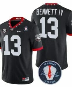 UGA Stetson Bennett IV Jersey #13 Honoring Vince Dooley Patch Black