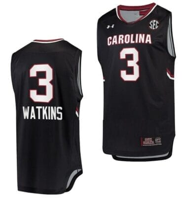 Ashlyn Watkins Jersey South Carolina Gamecocks Jersey College Basketball Black #3 8 Ashlyn Watkins Jersey South Carolina Gamecocks Jersey College Basketball Black #3