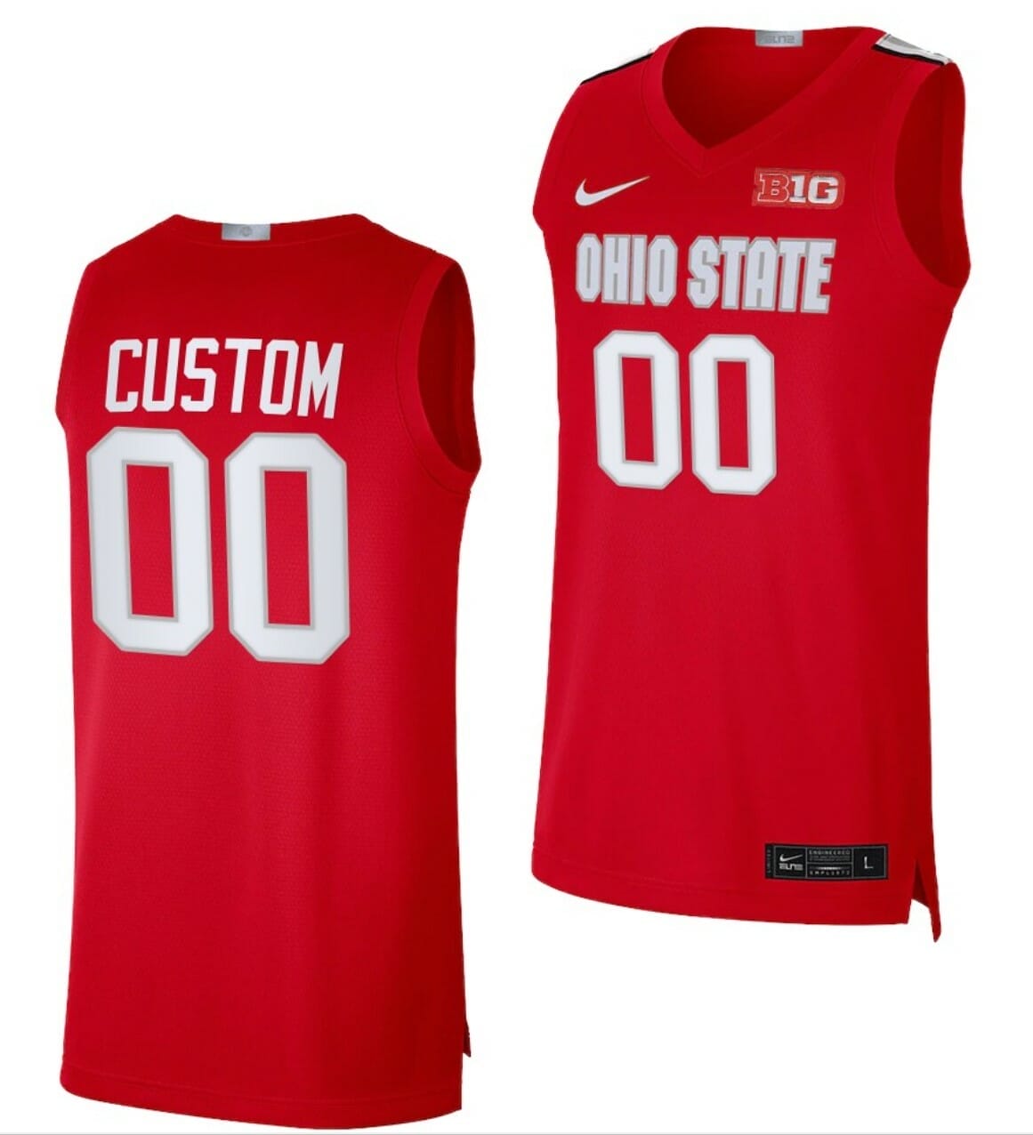Custom Ohio State Buckeyes Jersey Name and Number College Basketball BIG Red 1 Custom Ohio State Buckeyes Jersey Name and Number College Basketball BIG Red