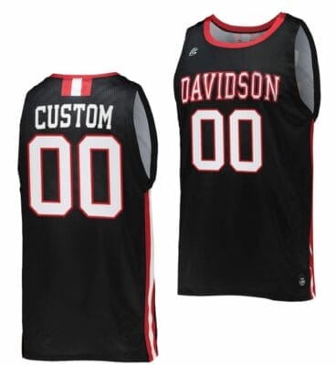 Custom Davidson Wildcats Jersey Name and Number College Basketball Black 6 Custom Davidson Wildcats Jersey Name and Number College Basketball Black