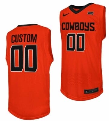 Custom OSU Cowboys Jersey Name and Number College Basketball Orange 6 Custom OSU Cowboys Jersey Name and Number College Basketball Orange