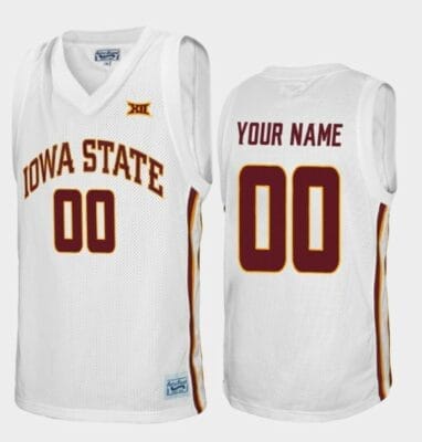 Custom Iowa State Cyclones Jersey Name and Number College Basketball White Alumni 6 Custom Iowa State Cyclones Jersey College Basketball White Alumni