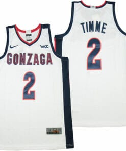 Gonzaga Bulldogs #2 Drew Timme NCAA Basketball Jersey White