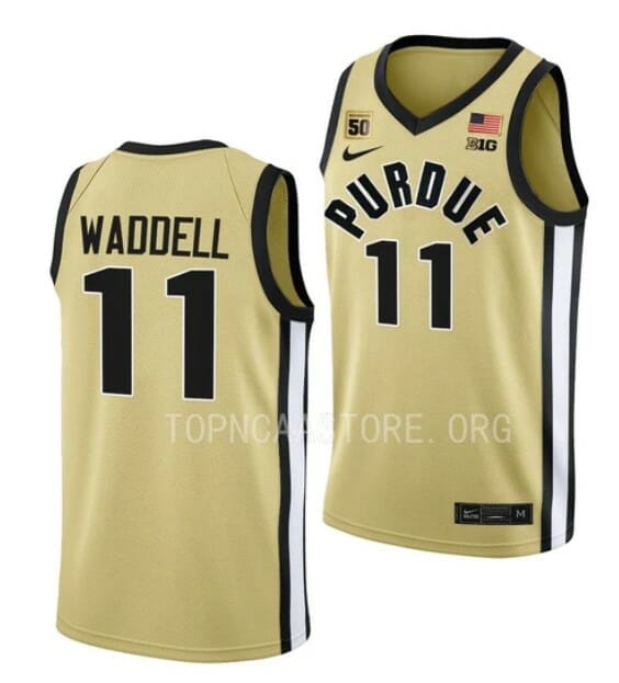 Men's #11 Brian Waddell Jersey Purdue Boilermakers College Basketball Jerseys Gold 6 Men's #11 Brian Waddell Jersey Purdue Boilermakers College Basketball Jerseys Gold