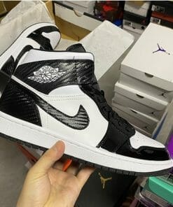 Air Jordan 1 Mid All-Star Black And White