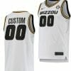 Custom Missouri Tigers Jersey Name and Number College Basketball White Home 3 Custom Missouri Tigers Jersey Name and Number College Basketball White Home