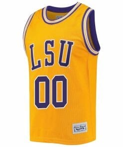 Custom LSU Tigers Basketball Jersey Name and Number 2023 NCAA College Retro Gold