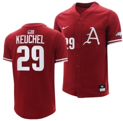 Dallas Keuchel Jersey Arkansas Razorbacks College Baseball Cardinal #29 6 Dallas Keuchel Jersey Arkansas Razorbacks College Baseball Cardinal #29