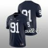 Penn State Dvon Ellies Jersey #91 College Football Game Navy No Name 6 Penn State Dvon Ellies Jersey #91 College Football Game Navy No Name