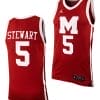 Andrew Stewart Jersey #5 Morehouse Tigers Replica College Basketball Uniform Maroon 4 Andrew Stewart Jersey #5 Morehouse Tigers Replica College Basketball Uniform Maroon