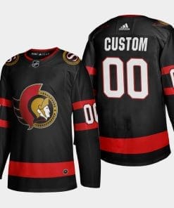 Custom Ottawa Senators Jersey Name And Number 2020-21 Black Player Home NHL