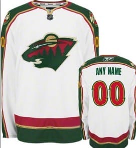 Custom Minnesota Wild Jersey Name And Number White 8 Custom Minnesota Wild Jersey Name And Number White