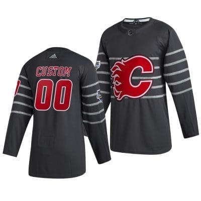 Custom NHL All-Star Jersey Name And Number 2020 Gray Game Calgary Flames 8 Custom NHL All-Star Jersey Name And Number 2020 Gray Game Calgary Flames