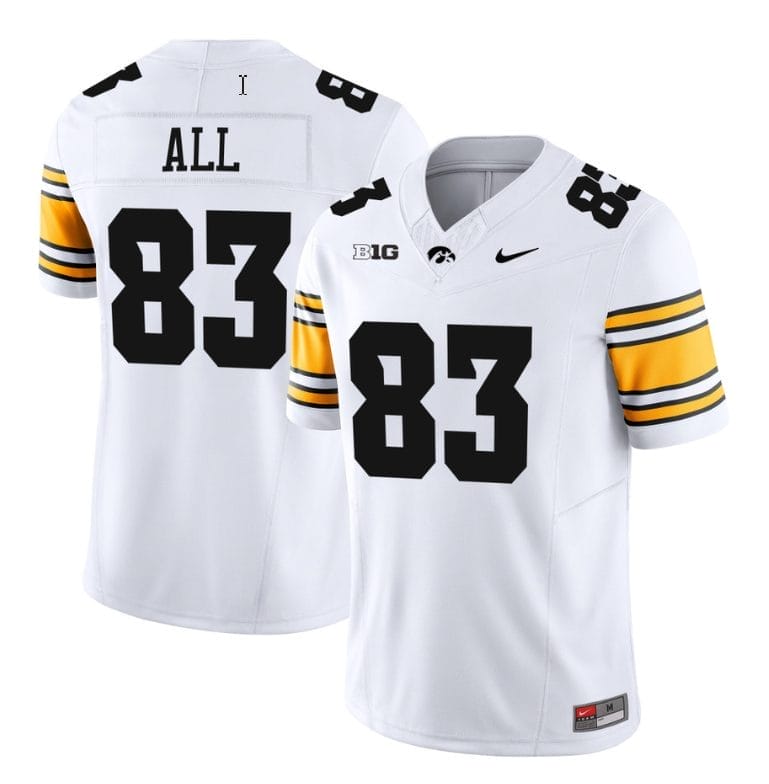 Erick All Jersey #83 Iowa Hawkeyes Vapor Limited College Football White 1 Erick All Jersey #83 Iowa Hawkeyes Vapor Limited College Football White