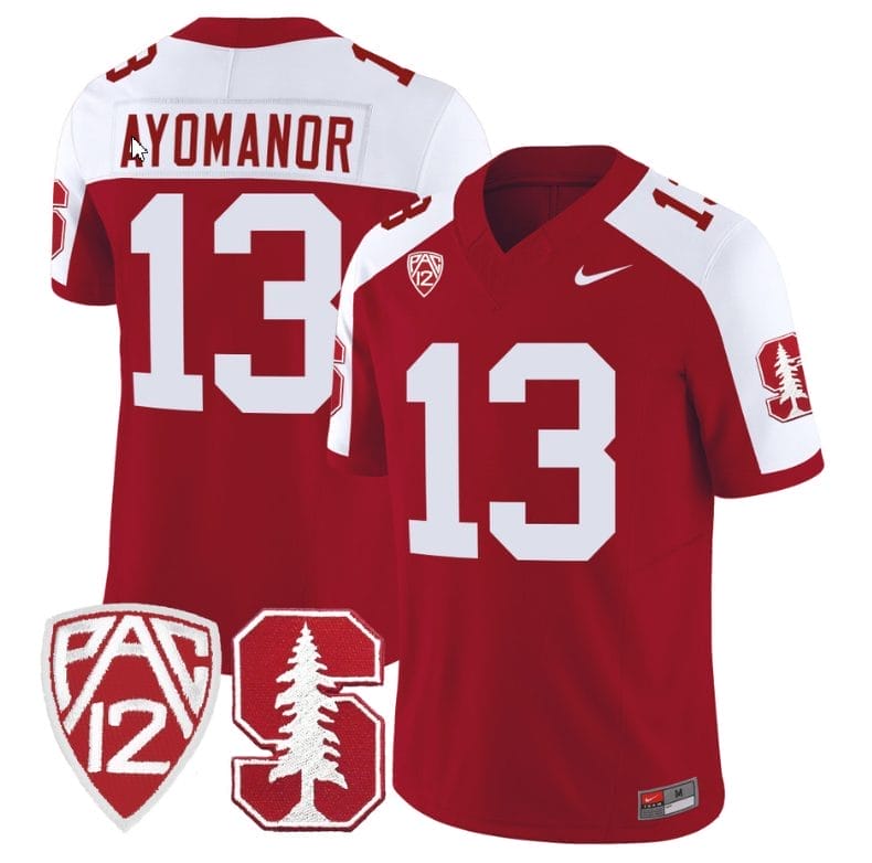 Elic Ayomanor Jersey #13 Standford Cardinal Jersey Vapor Limited College Football Crimson Alternate 1 Elic Ayomanor Jersey #13 Standford Cardinal Jersey Vapor Limited College Football Crimson Alternate