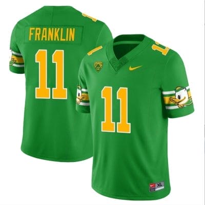 Troy Franklin Jersey #11 Oregon Ducks ‘Mighty Oregon’ Throwback College Football Uniforms Green 10 Troy Franklin Jersey #11 Oregon Ducks ‘Mighty Oregon’ Throwback College Football Uniforms Green