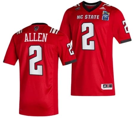 Michael Allen Jersey #2 NC State Wolfpack 2023 Pop-Tarts Bowl Football Red 8 Michael Allen Jersey #2 NC State Wolfpack 2023 Pop-Tarts Bowl Football Red
