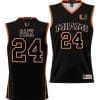 Nijel Pack Jersey #24 Miami Hurricanes NIL College Basketball Lightweight Black