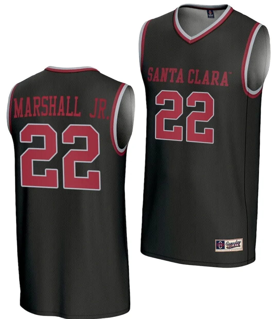 Carlos Marshall Jr Jersey #22 Santa Clara Broncos Basketball NIL Lightweight Black 1 Carlos Marshall Jr Jersey #22 Santa Clara Broncos Basketball NIL Lightweight Black