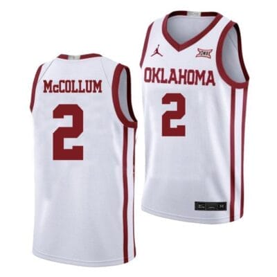 TJavian McCollum Jersey #2 Oklahoma Sooners College Basketball White 8 TJavian McCollum Jersey #2 Oklahoma Sooners College Basketball White
