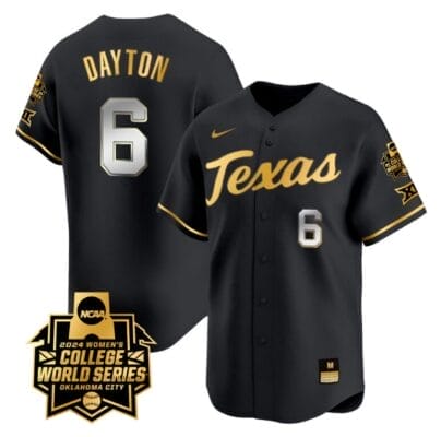 Bella Dayton Jersey #6 Texas AM Aggies 2024 College World Series Patch Vapor Premier Limited NCAA Baseball Stitched Black Gold 8 Bella Dayton Jersey #6 Texas AM Aggies 2024 College World Series Patch Vapor Premier Limited NCAA Baseball Stitched Black Gold
