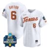 Bella Dayton Jersey #6 Texas AM Aggies 2024 College World Series Patch Vapor Premier Limited NCAA Baseball Stitched White 4 Bella Dayton Jersey #6 Texas AM Aggies 2024 College World Series Patch Vapor Premier Limited NCAA Baseball Stitched White