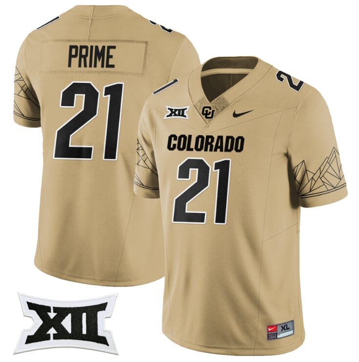 Coach Prime Jersey #21 Colorado Buffaloes 2024 Vapor Limited NCAA Football Gold 8 Coach Prime Jersey #21 Colorado Buffaloes 2024 Vapor Limited NCAA Football Gold