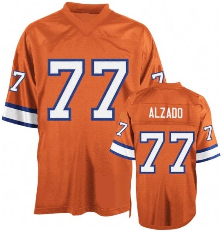 Lyle Alzado Jersey Denver Broncos Custom Throwback Football 8 Lyle Alzado Jersey Denver Broncos Custom Throwback Football