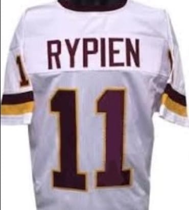Mark Rypien Jersey Washington Redskins Custom Throwback Football White 8 Mark Rypien Jersey Washington Redskins Custom Throwback Football White