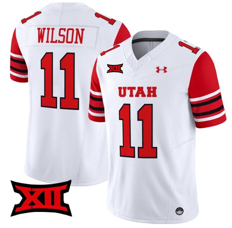 Isaac Wilson Jersey #11 Utah Utes Vapor Limited College Football Stitched White 8 Isaac Wilson Jersey #11 Utah Utes Vapor Limited College Football Stitched White