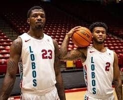 Alternative view of Custom Lobos Basketball Jersey