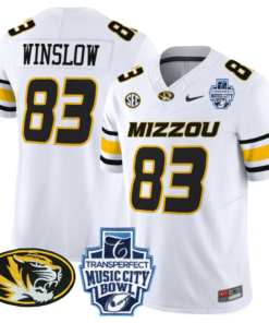 Alternative view of Kellen Winslow Jersey #83 Missouri Tigers 2024 Music City Bowl Stitched Football