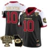 Fran Tarkenton Jersey #10 Georgia Bulldogs 2025 Sugar Bowl Patch Vapor Limited Stitched Football