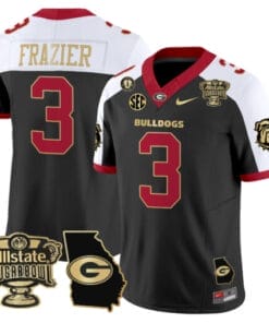 Nate Frazier Jersey #3 Georgia Bulldogs 2025 Sugar Bowl Patch Vapor Alternate Stitched Football