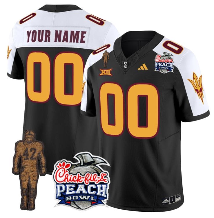Custom Sun Devils Pat Tillman Jersey Arizona State Peach Bowl V2 Stitched Football 12 Custom Sun Devils Pat Tillman Jersey Arizona State Peach Bowl V2 Stitched Football - Image 12