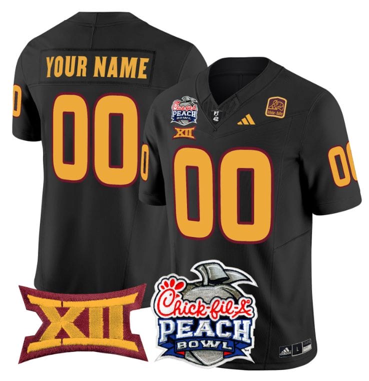Custom Arizona State Jersey 2025 Peach Bowl Patch Stitched Football 7 Custom Arizona State Jersey 2025 Peach Bowl Patch Stitched Football - Image 7