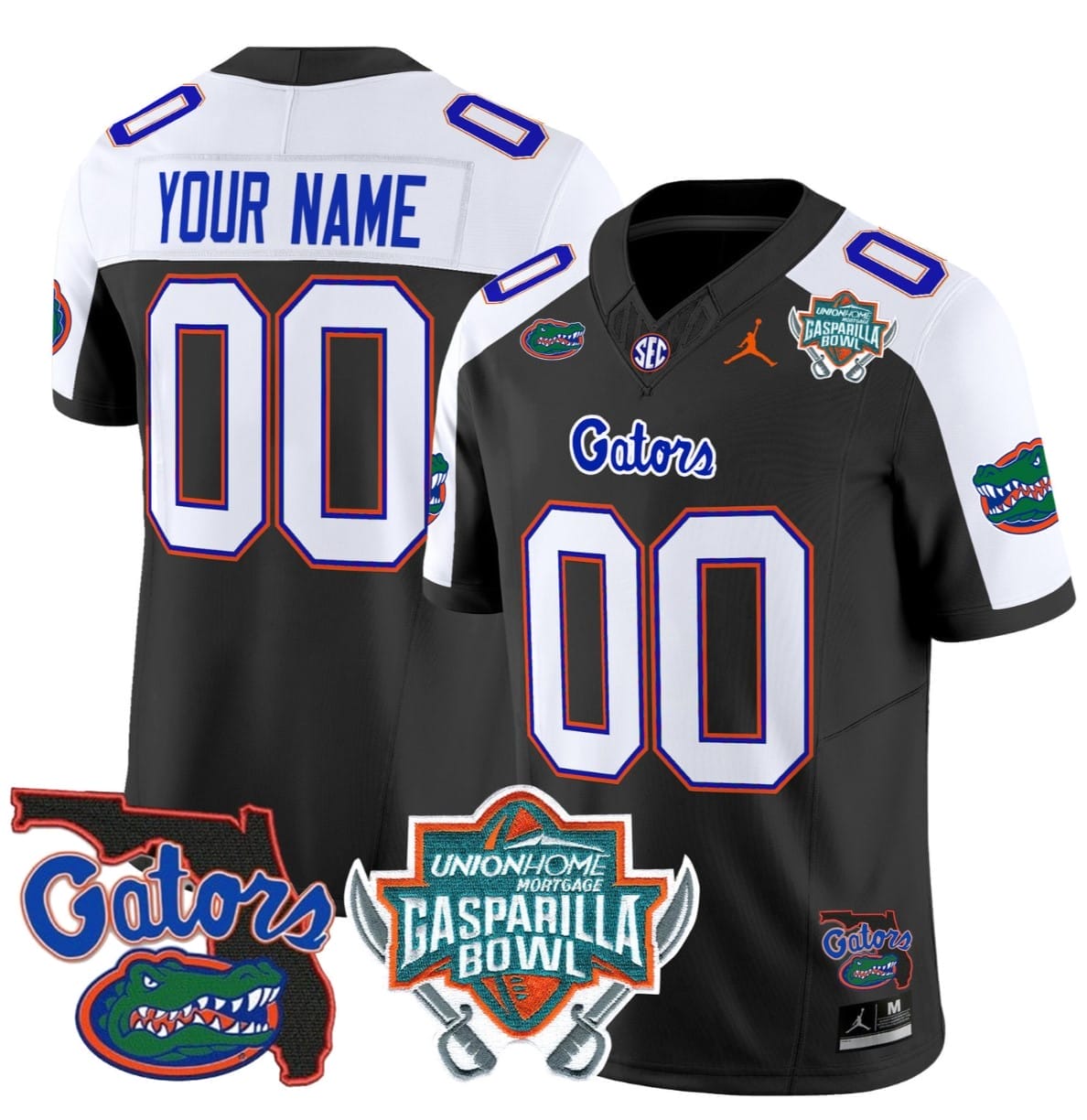 Custom Florida Gators Jersey 2025 Gasparilla Bowl Patch Stitched Football 1 Custom Florida Gators Jersey 2025 Gasparilla Bowl Patch Stitched Football